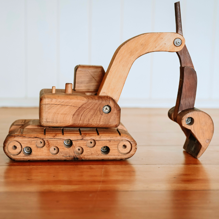 Handmade Wooden Excavator