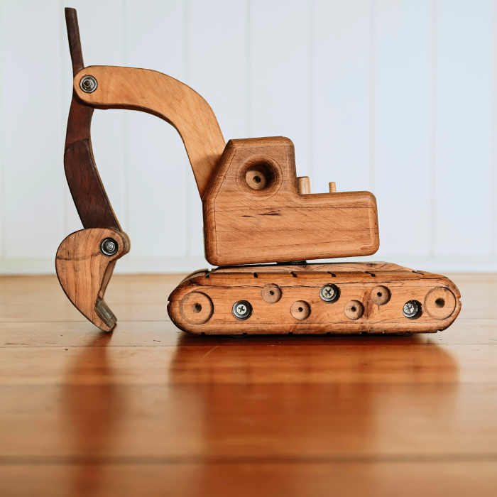 Handmade Wooden Excavator