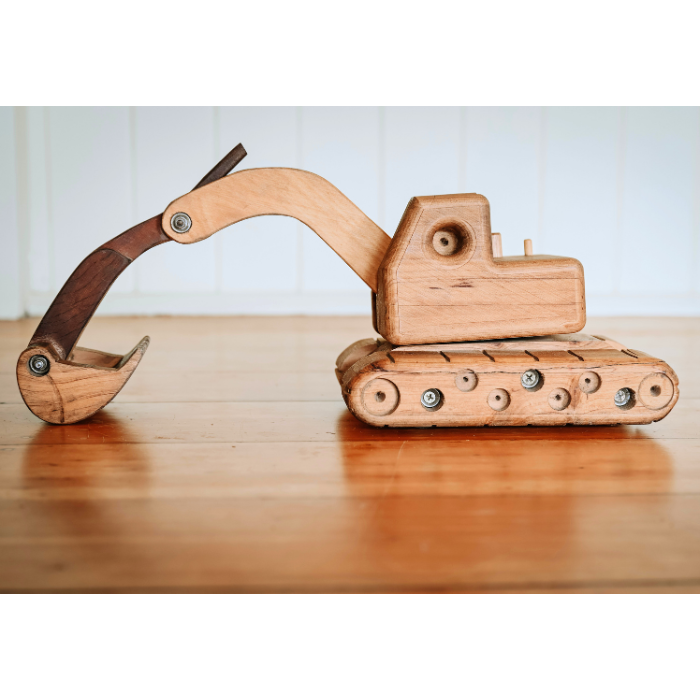 Handmade Wooden Excavator