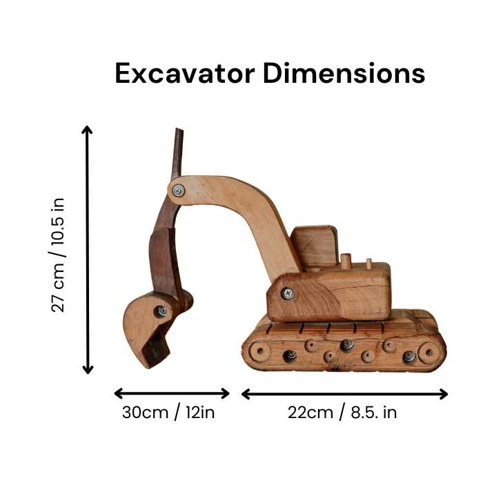 Handmade Wooden Excavator