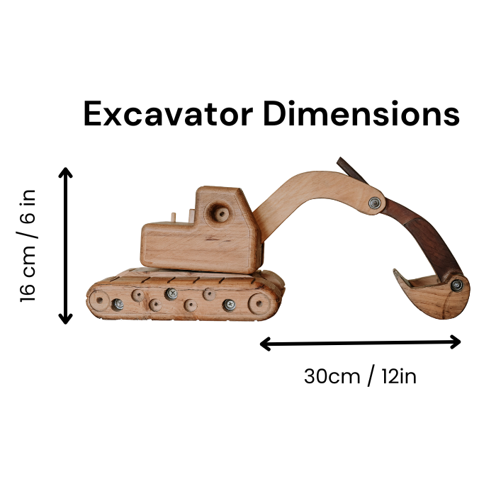 Handmade Wooden Excavator