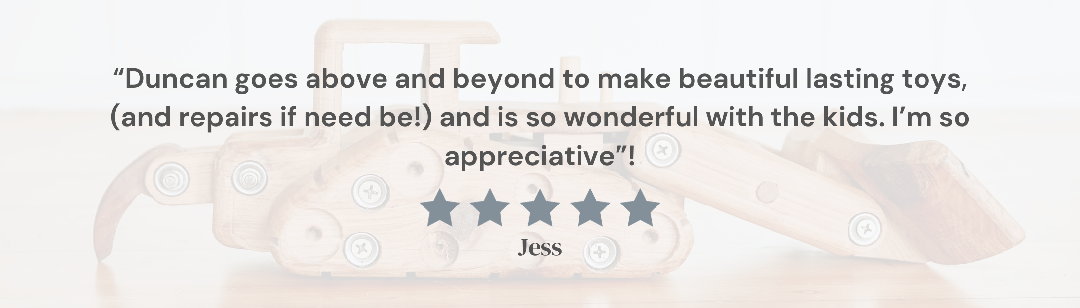 Beautiful Lasting Handmade Quality Wooden Construction Toys 5 star review