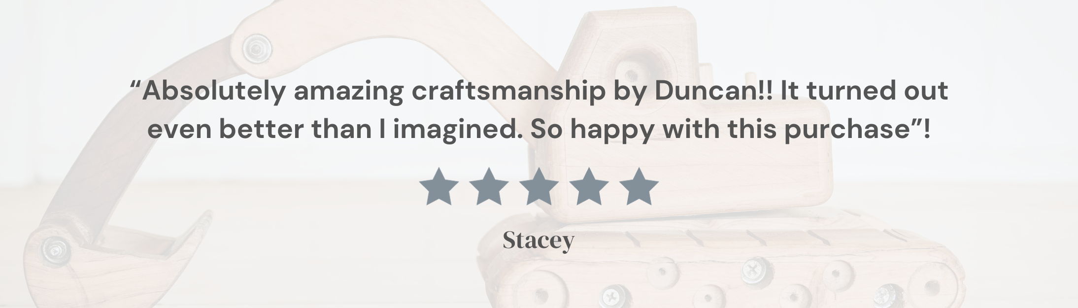 5 star review craftmanship quality handmade wooden toy