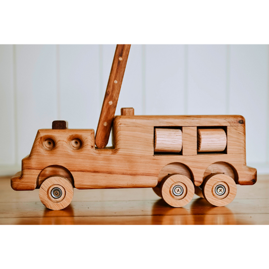 Handmade Wooden Fire Truck