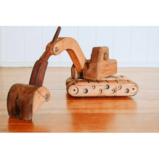 Handmade Wooden Excavator